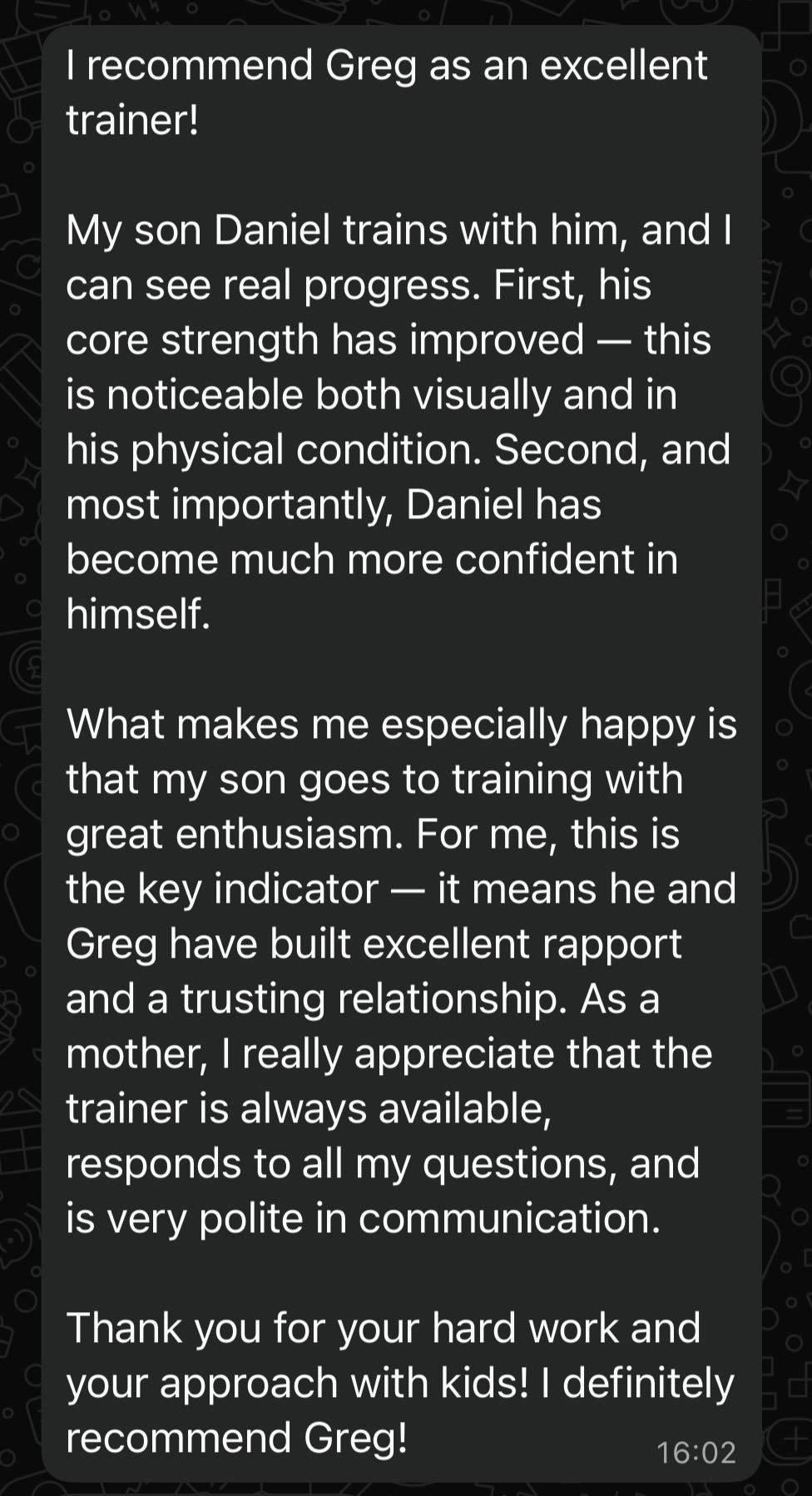 Témoignage client Graig Performance