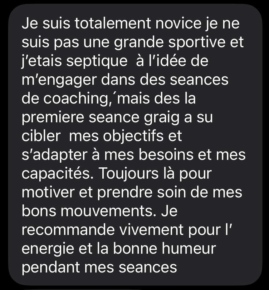 Témoignage client Graig Performance